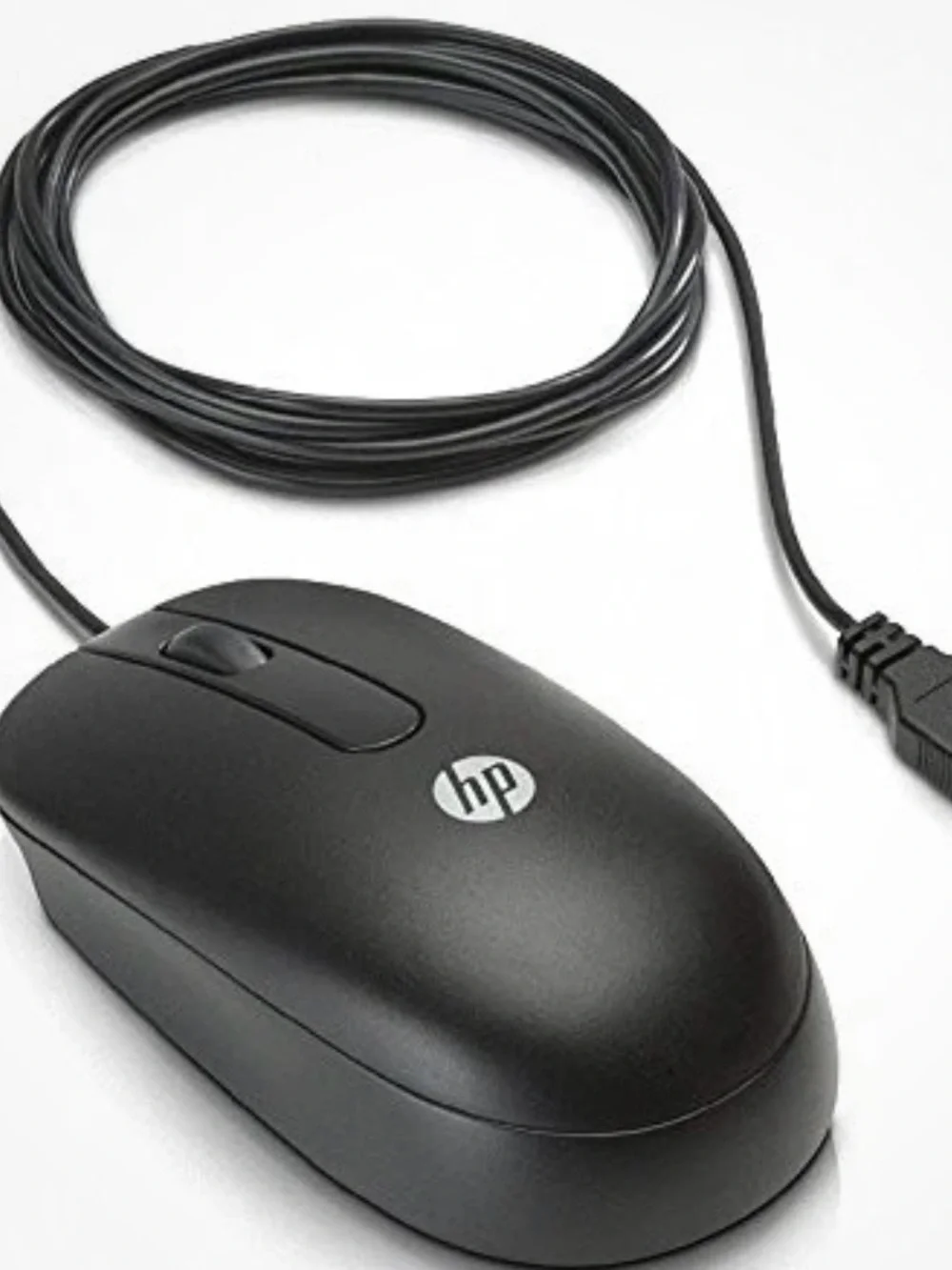 HP Black Wired USB Optical Mouse with Scroll Wheel